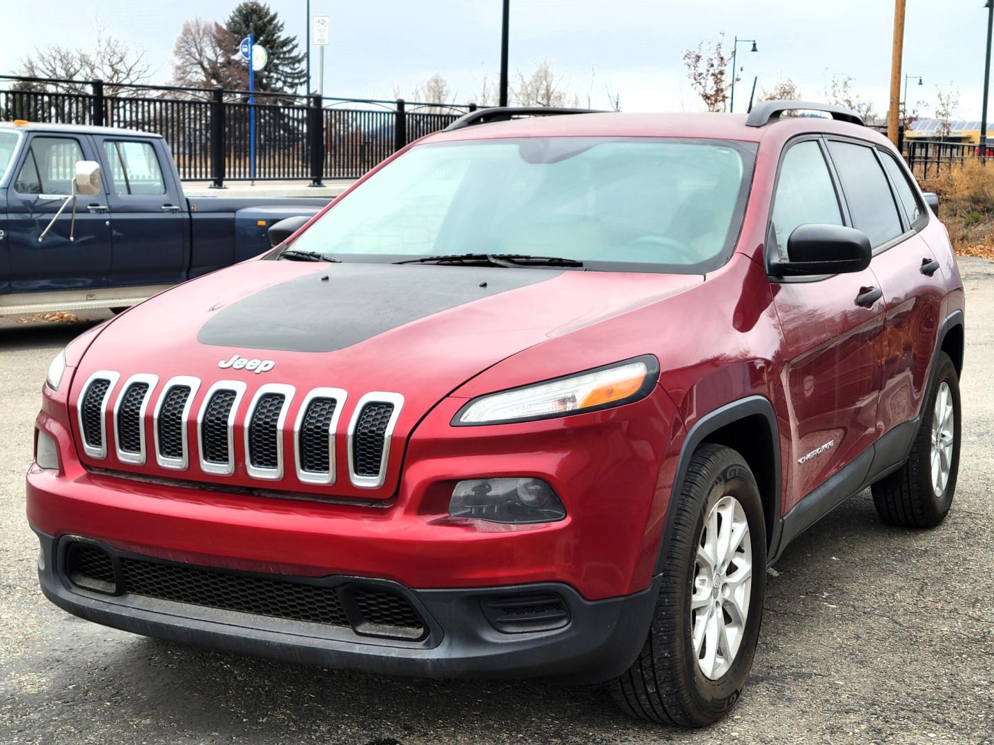 2016 Maroon /Tan Jeep Cherokee Sport (1C4PJMAB9GW) with an 2.4L I4 engine, 9 Speed Automatic transmission, located at 450 N Russell, Missoula, MT, 59801, (406) 543-6600, 46.874496, -114.017433 - Clean 4 Wheel Drive SUV. Air. Cruise. Tilt. Power Windows and Locks. Bluetooth. Backup Camera. - Photo#5